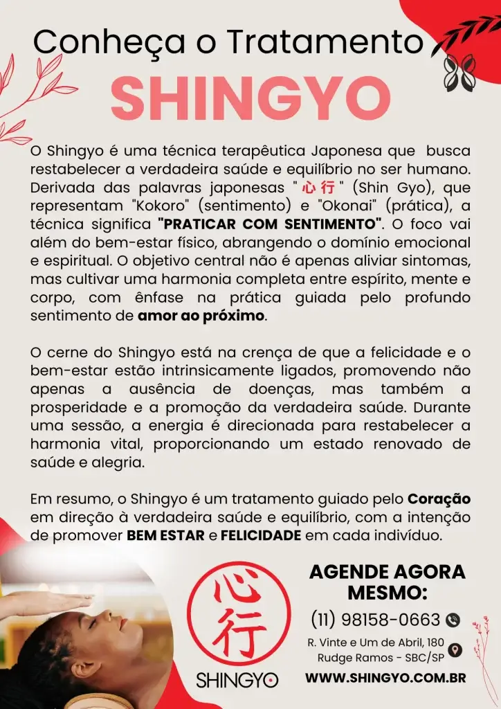 O que é Shingyo? O que é a Terapia Shingyo? Definição de Shingyo Therapy